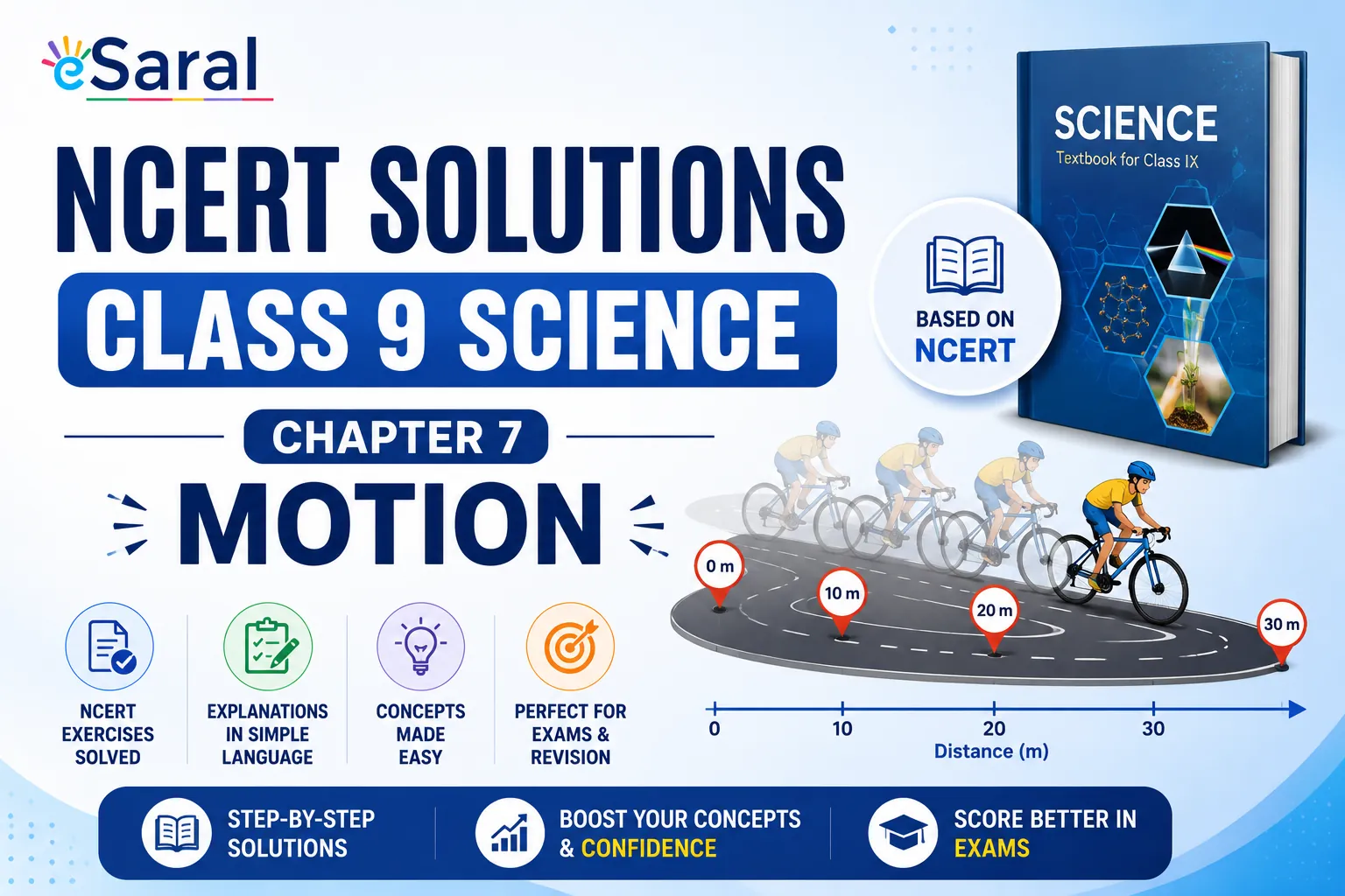 NCERT Solutions Class 9 Science - Chapter 7 Motion - PDF Download
